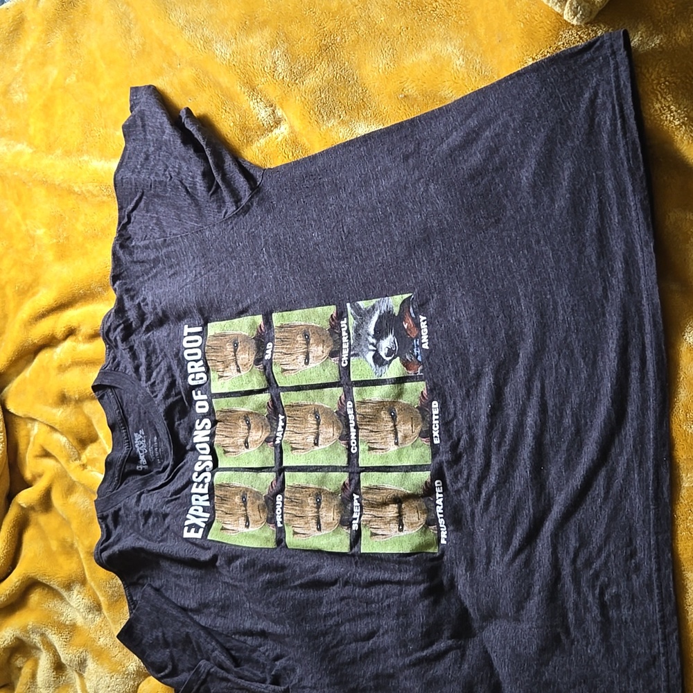 Marvel Expression of Groot TShirt Guardians of the Galaxy